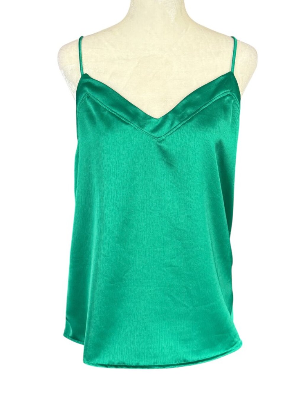 Gibson women's green v-neck pullover cami tank top adjustable straps size PM - Picture 5 of 9